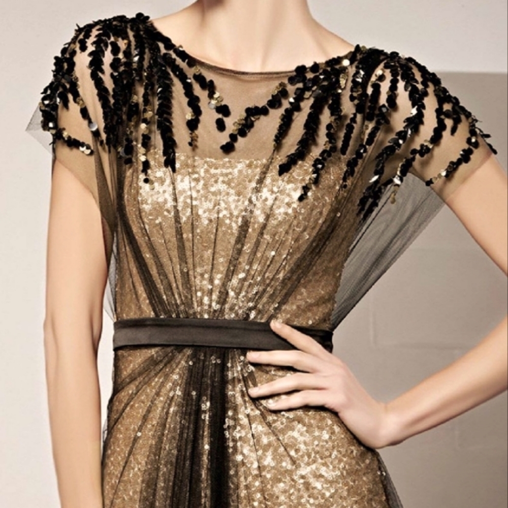 New Women Evening dresses gown with sleeves 3SQ